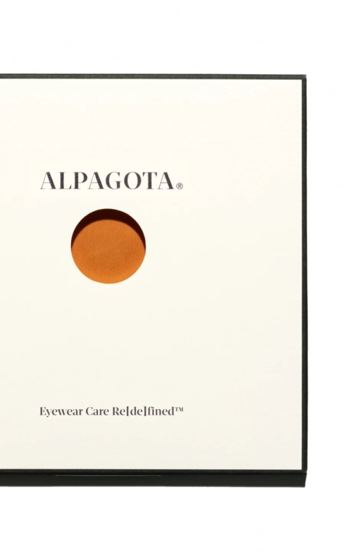 Alpagota Carré I Cleaning Cloth 30x30cm Apricot / Red / Indigo SilkTech - Afbeelding 2